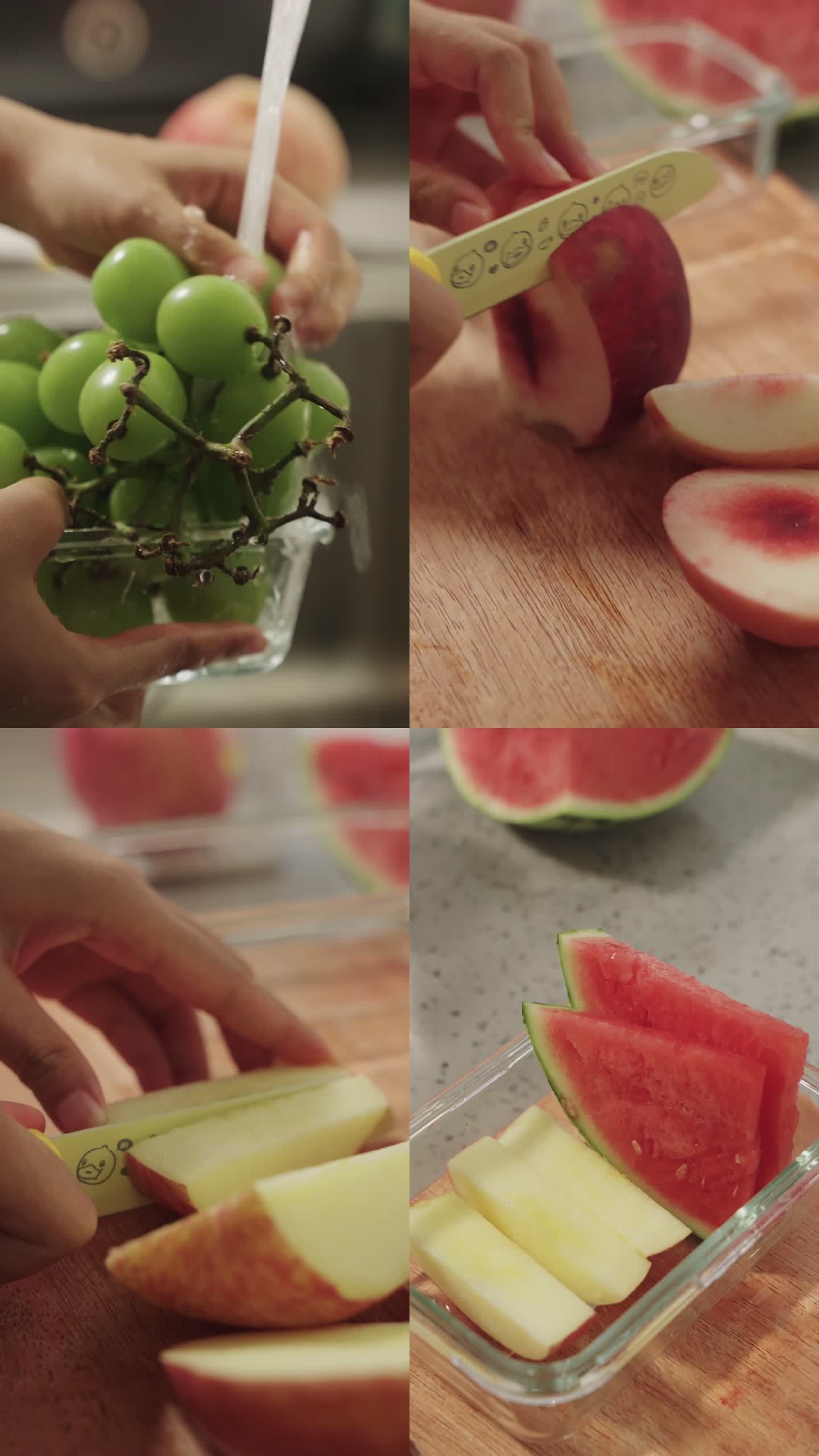 洗水果切水果