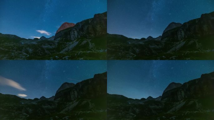 斯洛文尼亚芒加特山的日落和黄昏