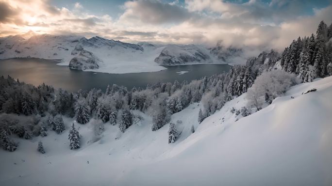 唯美冬天 小雪节气 唯美冬季 冬季雪景