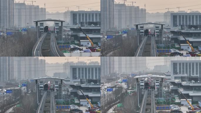 西安新地标高新云巴轨道交通运输城市建设