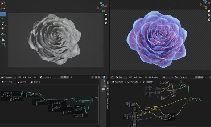 4K花朵盛开 Blender工程