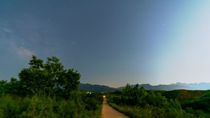 西安秦岭星空大范围延时