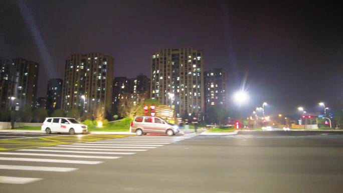 城市马路夜景视频素材49