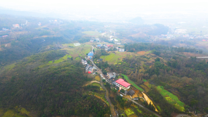 南方冬季山村和山林C