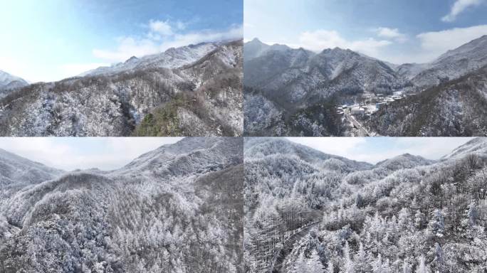 秦岭雪景