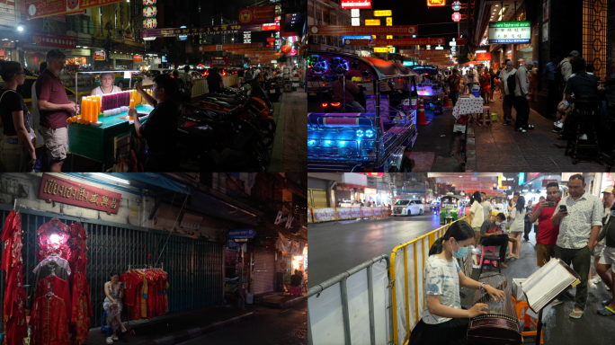 曼谷唐人街中国城人文含延时4k