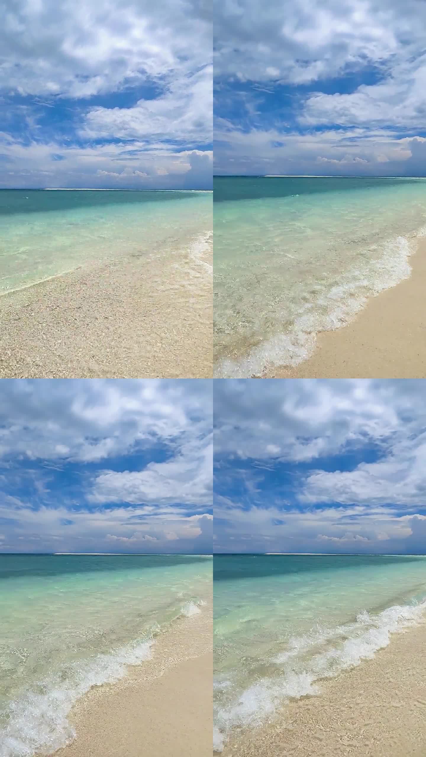 卡米昆岛的沙洲。菲律宾。