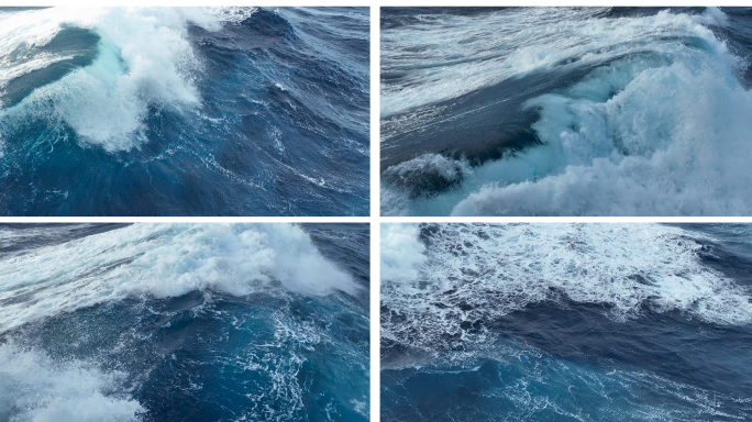 【4K】大海海浪 深海巨浪