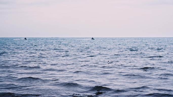 青海湖湖面水上摩托