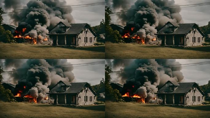 农村房屋建筑失火自燃