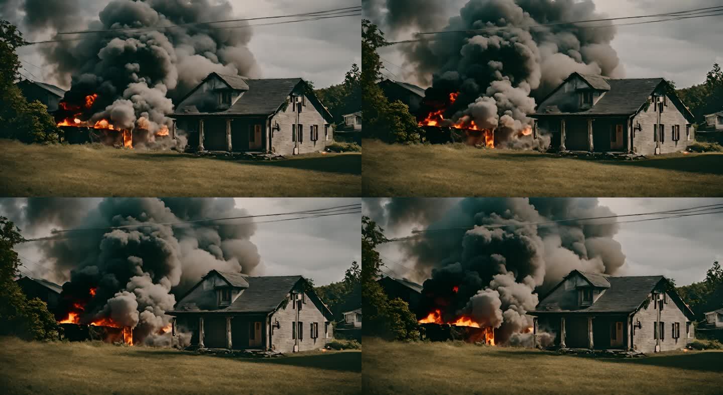 农村房屋建筑失火自燃