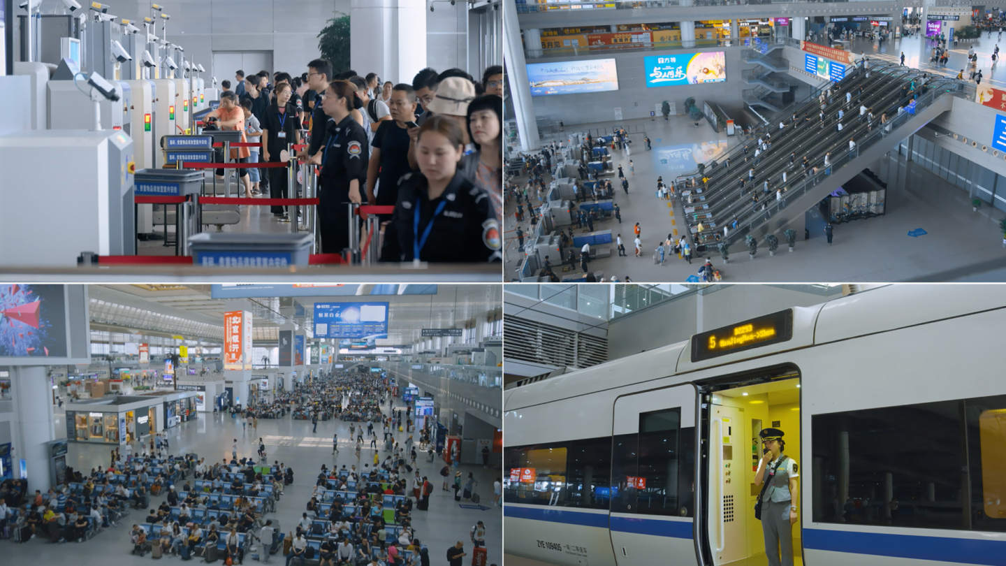 南京南站高铁延时旅客人流高铁进出高铁站