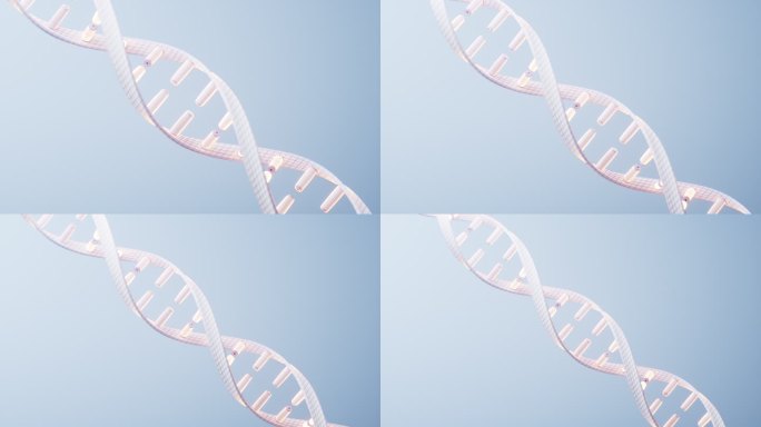 生物科技概念DNA基因3D渲染