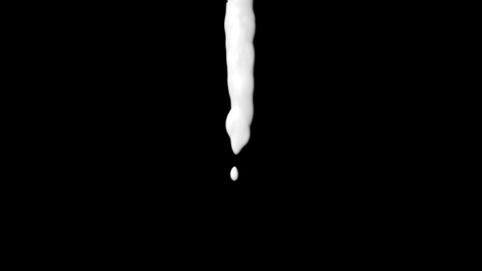 白色牛奶滴飞溅设置隔离在透明的背景