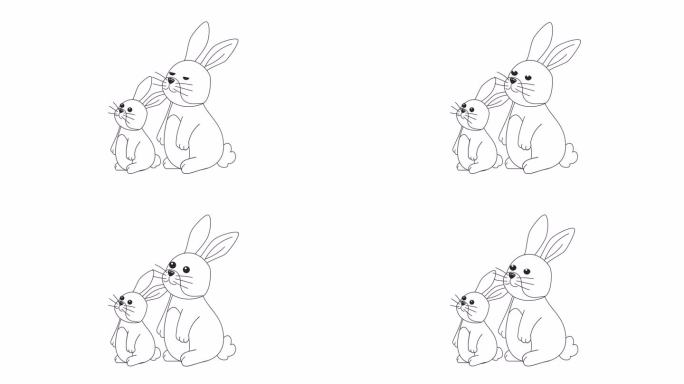 兔子兔子查找bw 2D人物动画