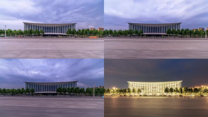 2段西安浐灞会展中心大范围延时日转夜