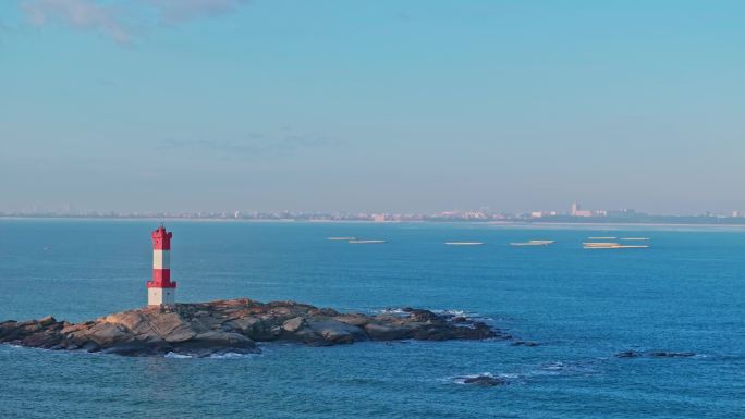 石狮市地标灯塔海上灯塔石狮市十里黄金海岸