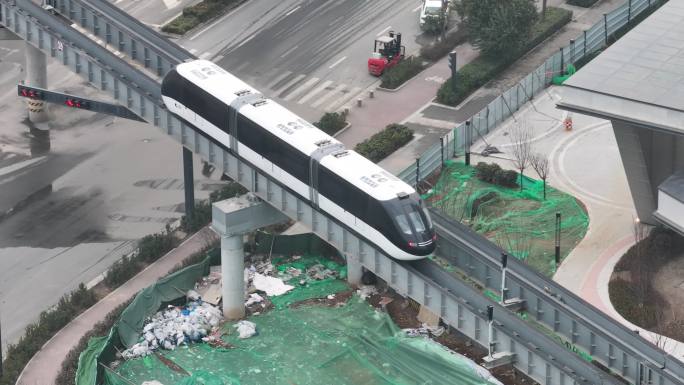 西安新地标高新云巴轨道交通运输城市建设