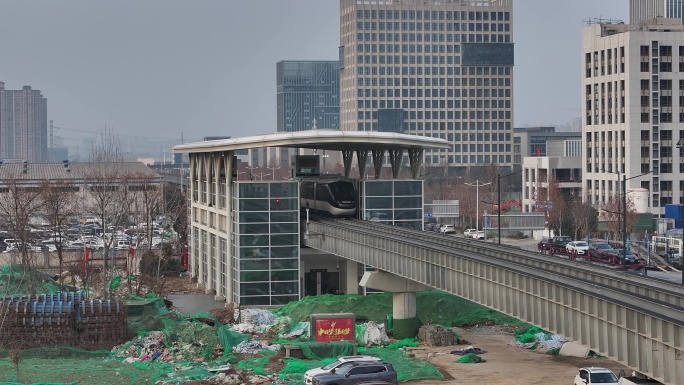 西安新地标高新云巴轨道交通运输城市建设