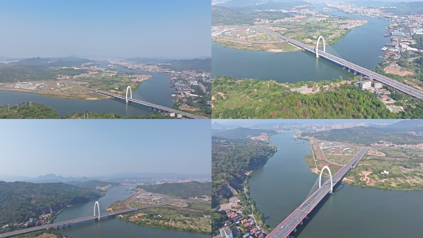 【4k】韶关北江 韶州大桥航拍