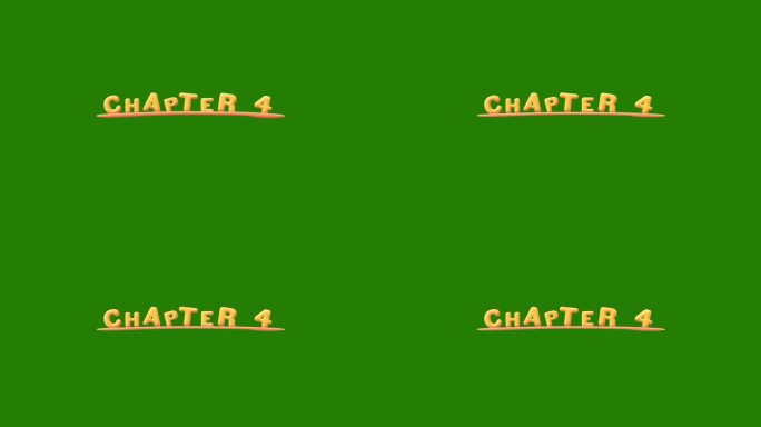第4章晃动的金黄色文字动画在绿屏上弹出效果-色度键