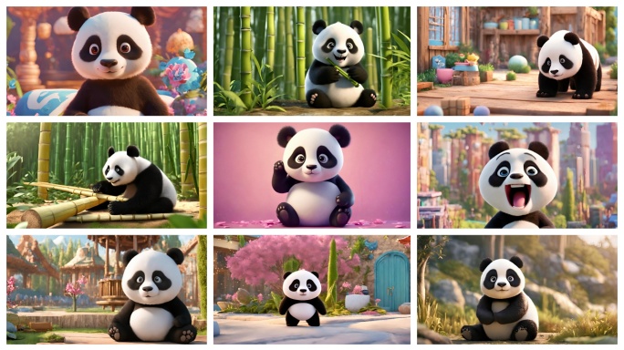 可爱熊猫动画