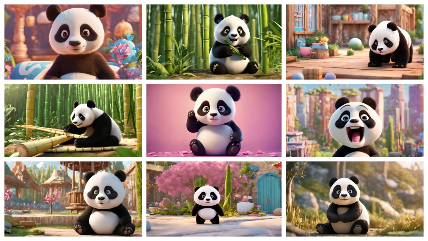 可爱熊猫动画
