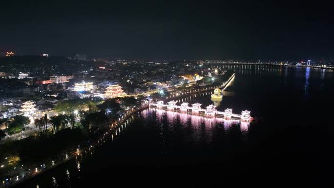 潮州广济桥夜景