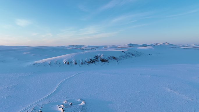 雪原雪野丘陵旷野