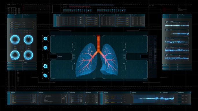 放射科医生工作诊断治疗虚拟人肺