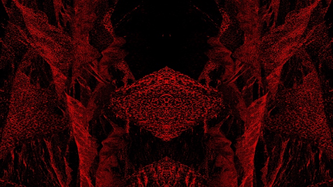 【4K时尚背景】黑红艺术粒子视觉虚幻幻影