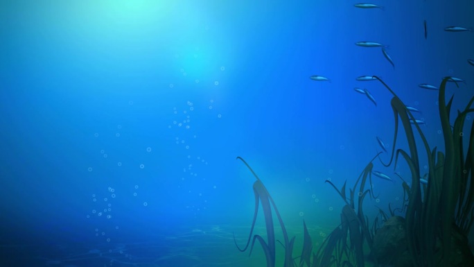 水下自然背景动画设计