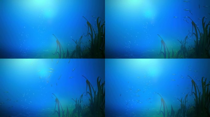 水下自然背景动画设计
