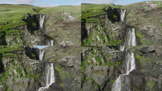 苏格兰斯凯岛的瀑布