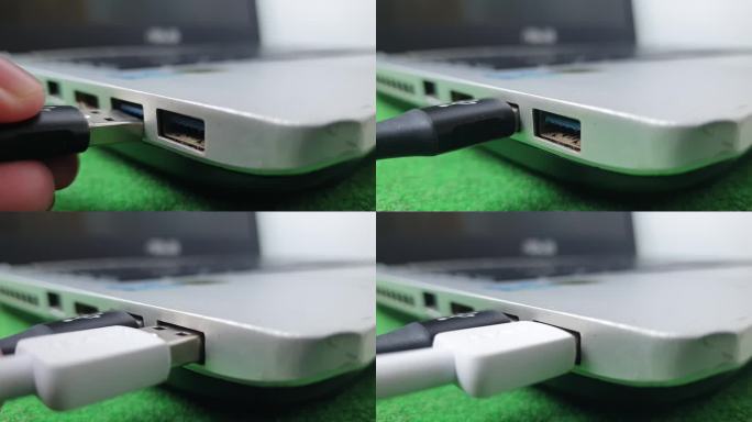 黑白USB线，插拔笔记本电脑或笔记本电脑的USB接口