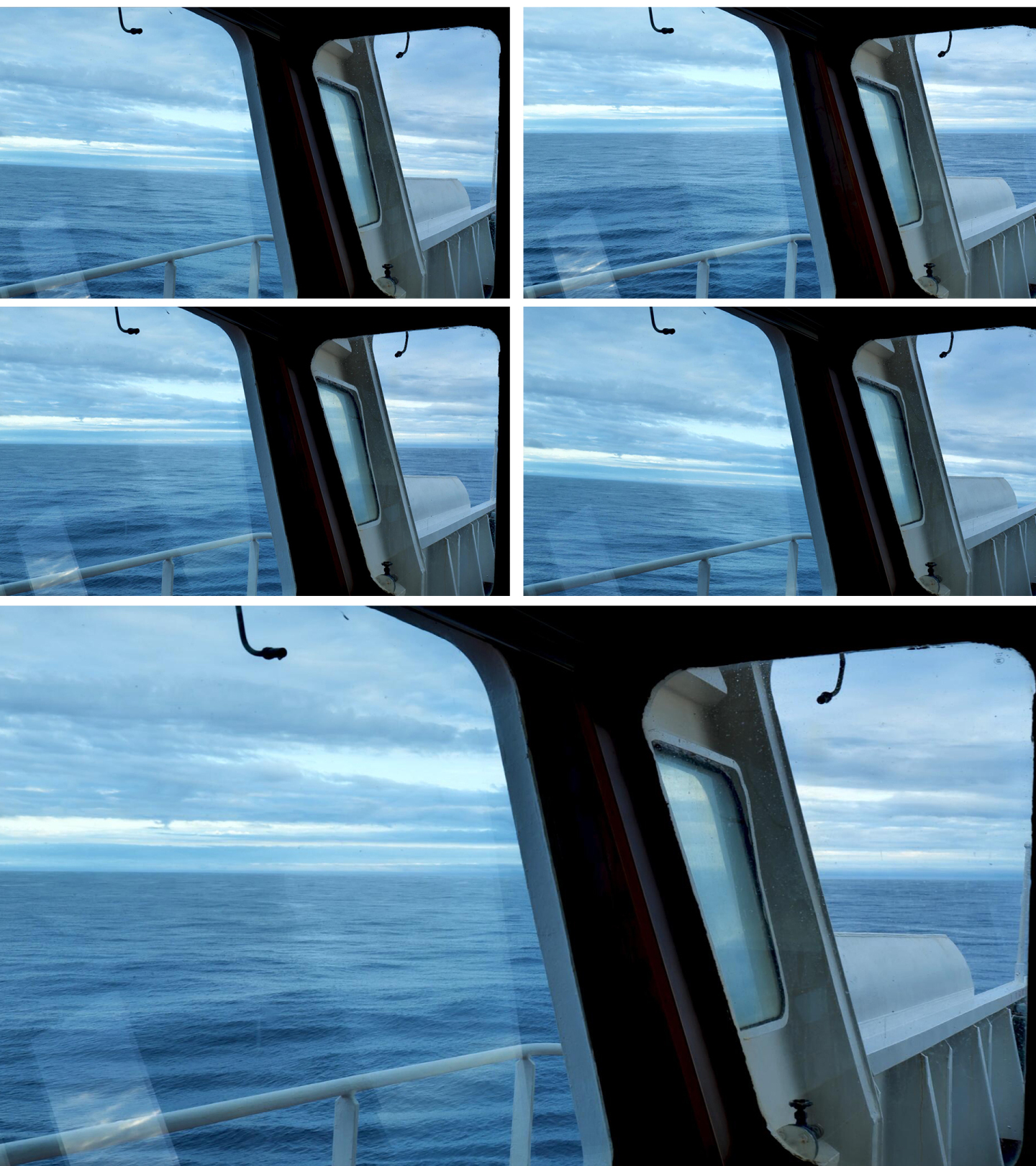 【4K】风浪中起伏航行的船