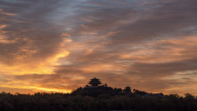 北京最美朝霞