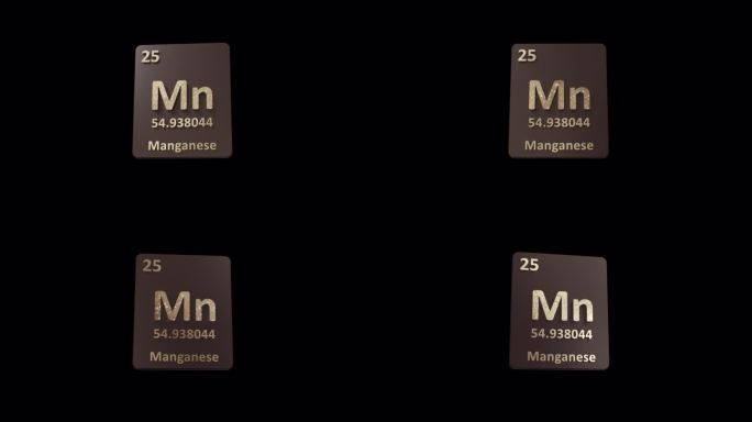 锰元素周期表3d动画