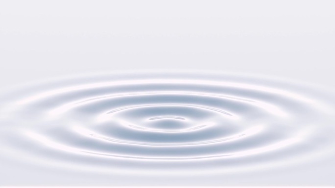 水中的同心圆波呈环形运动