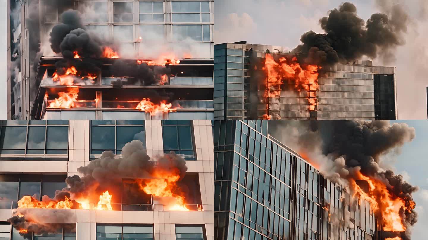 高楼火灾 办公大楼起火