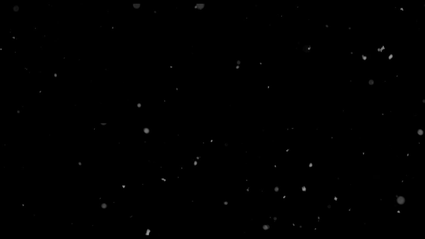 精致的雪花映衬着夜空