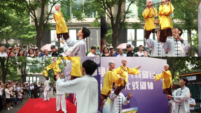 上海 静安公园 手偶表演