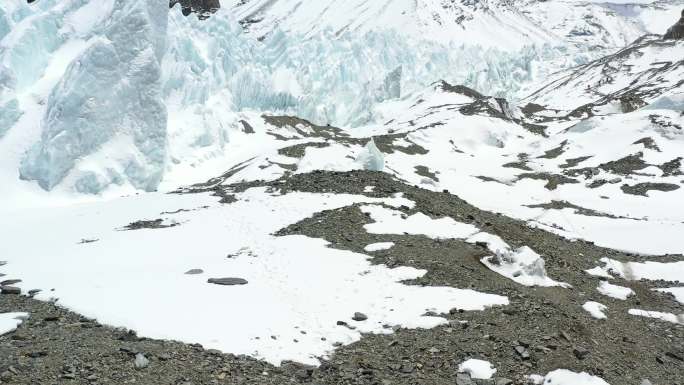 航拍高山冰川 4K