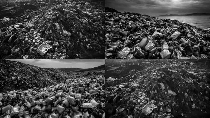垃圾山垃圾堆环境污染