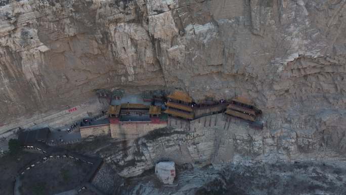 悬空寺大同宣传片素材山西文旅片头悬崖寺庙