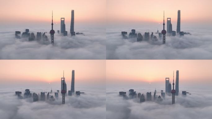 上海日出 上海云海 平流雾 2024上海