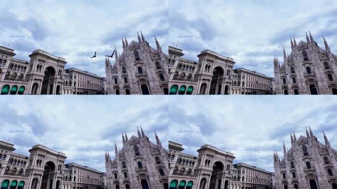 意大利米兰- 2024年2月24日:米兰地标——米兰大教堂广场