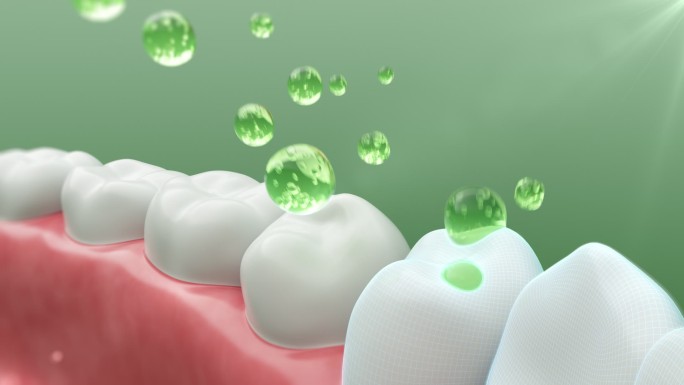 精华洁白保护牙齿三维动画C4D+AE工程