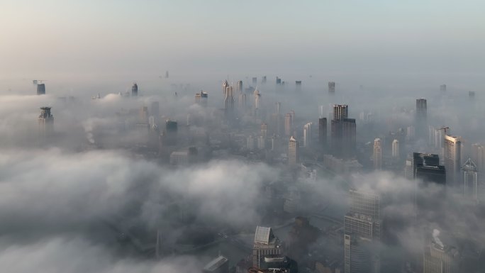 上海日出 上海云海 平流雾 2024上海