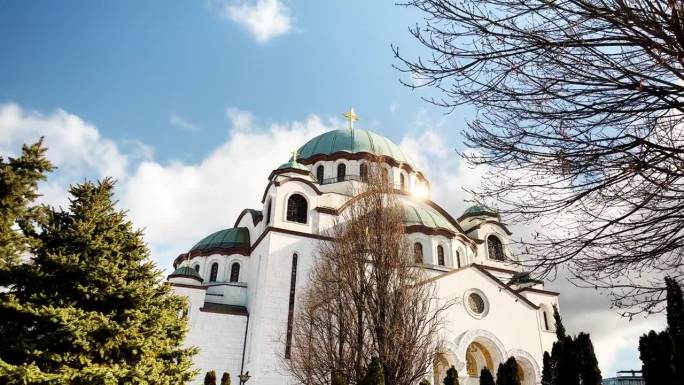 圣萨瓦大教堂或Hram Svetog Save教堂，塞尔维亚贝尔格莱德